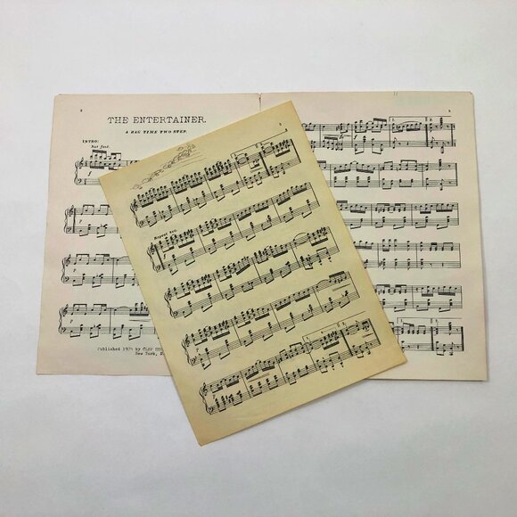 Set of 3 Music Sheets The Entertainer, Canadian Capers, Fascination - Picture 3 of 6